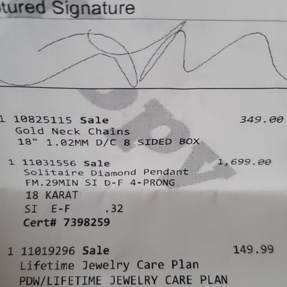 18 karat SI signature Ben Bridge Diamond Pendant - Picture 4 of 16